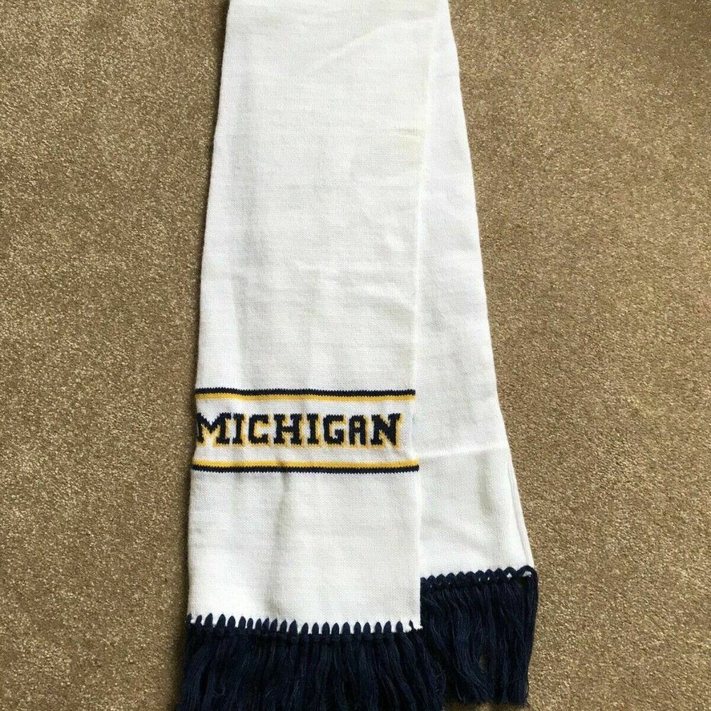 Michigan Wolverines Scarf Unisex NCAA Blue U Of M